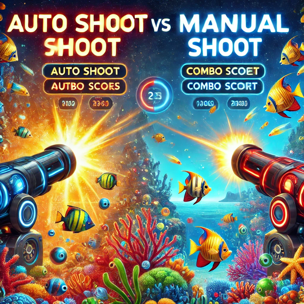 Game Tembak Ikan Online : Mana yang Lebih Menguntungkan Fitur Auto Shoot vs Manual?
