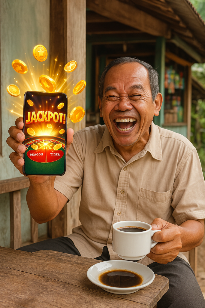 Bapak-Bapak Viral Setelah Menang 100x Lipat di Live Casino Dragon Tiger!