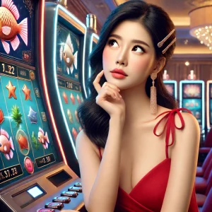 Tembak Ikan Online : buatkan foto menarik tentang seorang model wanita asia casino sedang berpikir Apa Itu Boss Ikan di Game Tembak Ikan?