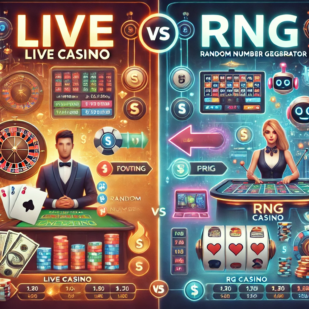 Perbedaan Live Casino vs RNG: Mana yang Lebih Cuan?
